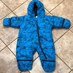 Columbia 12 month snow suit euc!